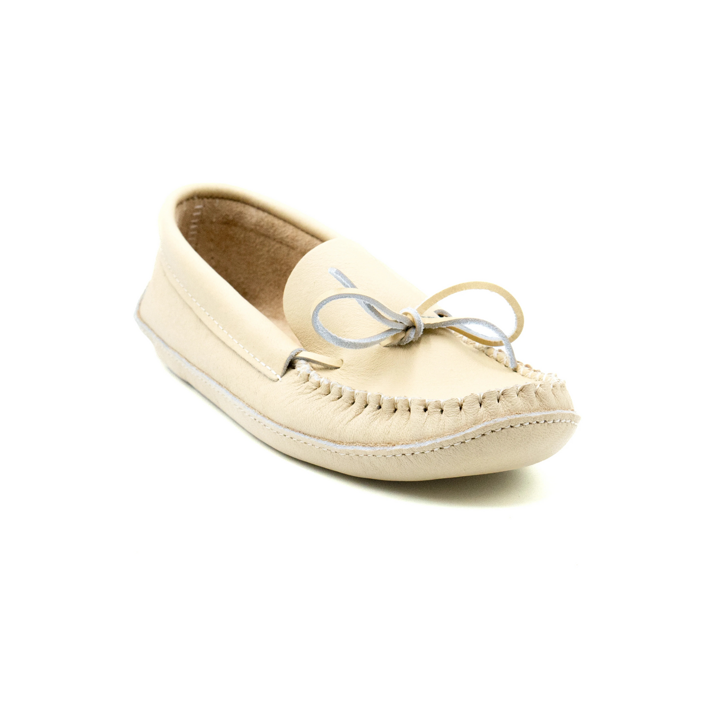 Men's Natural Moosehide Moccasins With Double Padded Sole